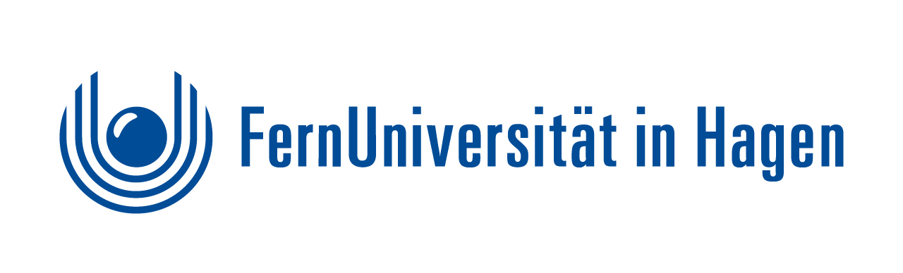 Das Logo der Fernuni Hagen in blau